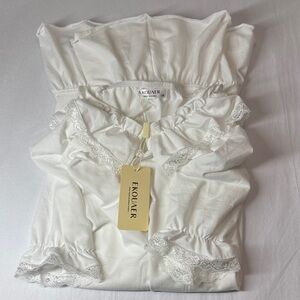 Koulier Kids White Lace Pajama Nightgown